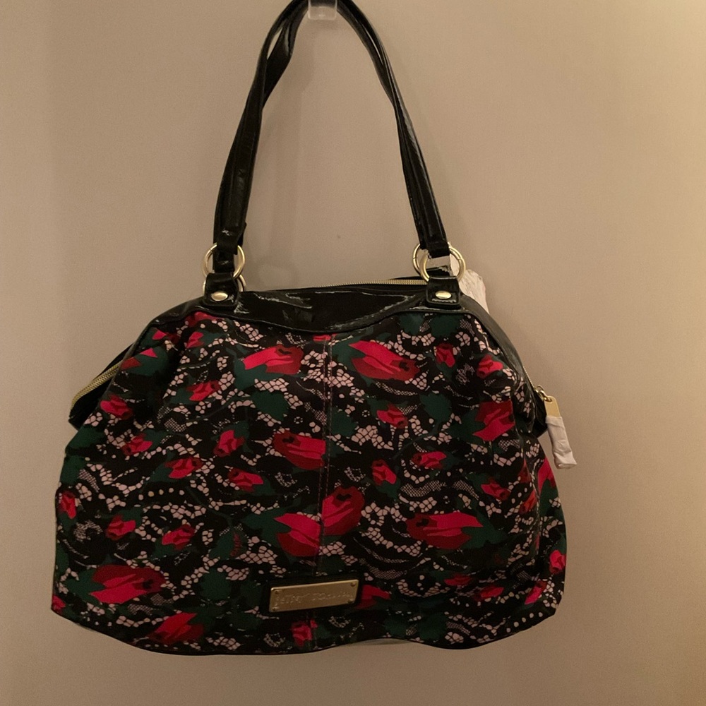 Betsy Johnson floral bag nwt